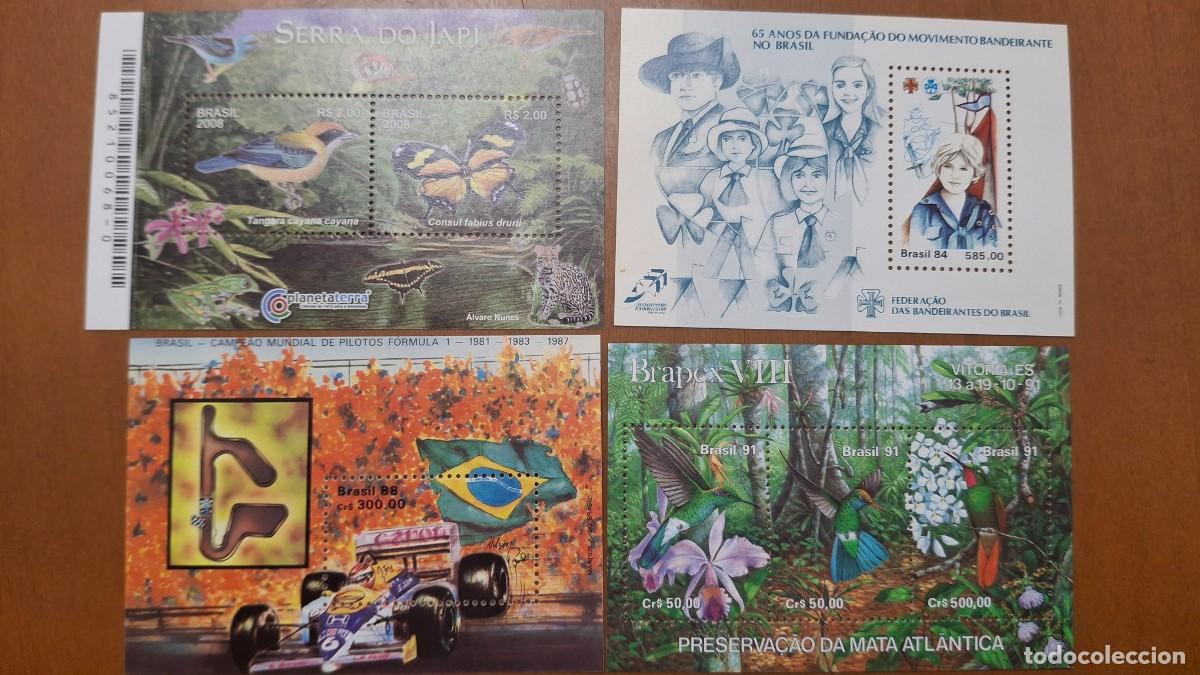 Selos: HB452 HOJITAS BLOQUE de BRASIL en NUEVO ideal para tematicas (leer descripcion)