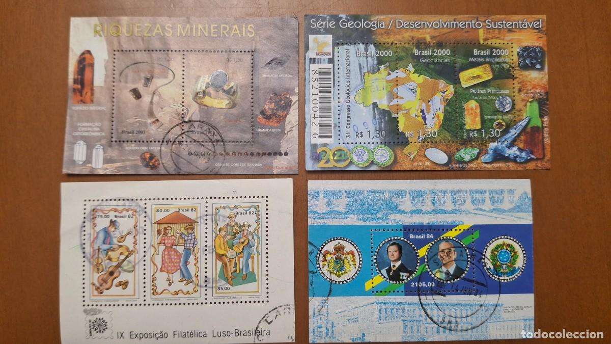 Timbres: HB455 HOJITAS BLOQUE de BRASIL en usado ideal para tematicas (leer descripcion)