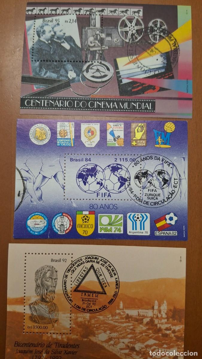 Timbres: HB461 HOJITAS BLOQUE de BRASIL en usado ideal para tematicas (leer descripcion)