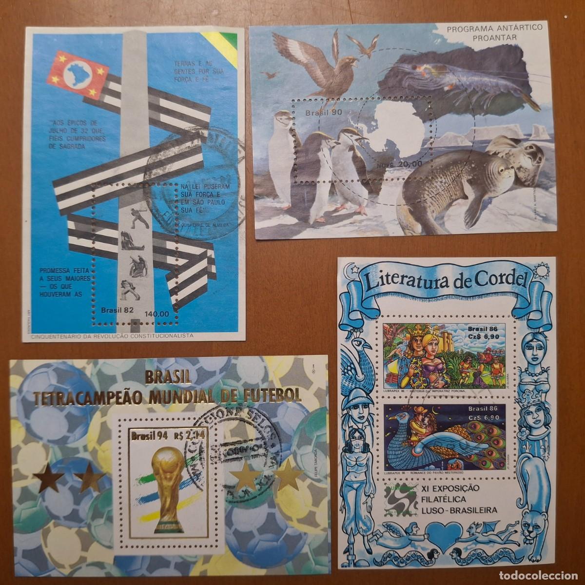Timbres: HB462 HOJITAS BLOQUE de BRASIL en usado ideal para tematicas (leer descripcion)