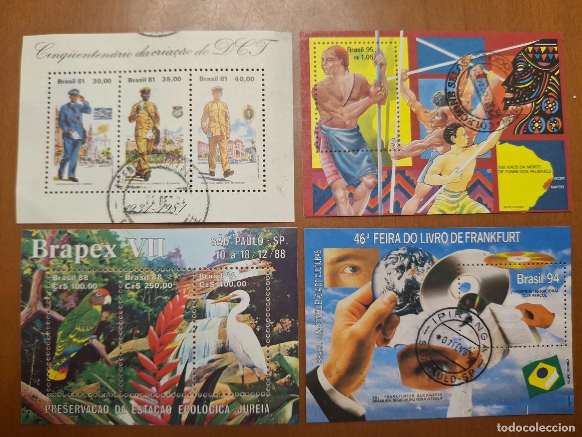 Timbres: HB463 HOJITAS BLOQUE de BRASIL en usado ideal para tematicas (leer descripcion)
