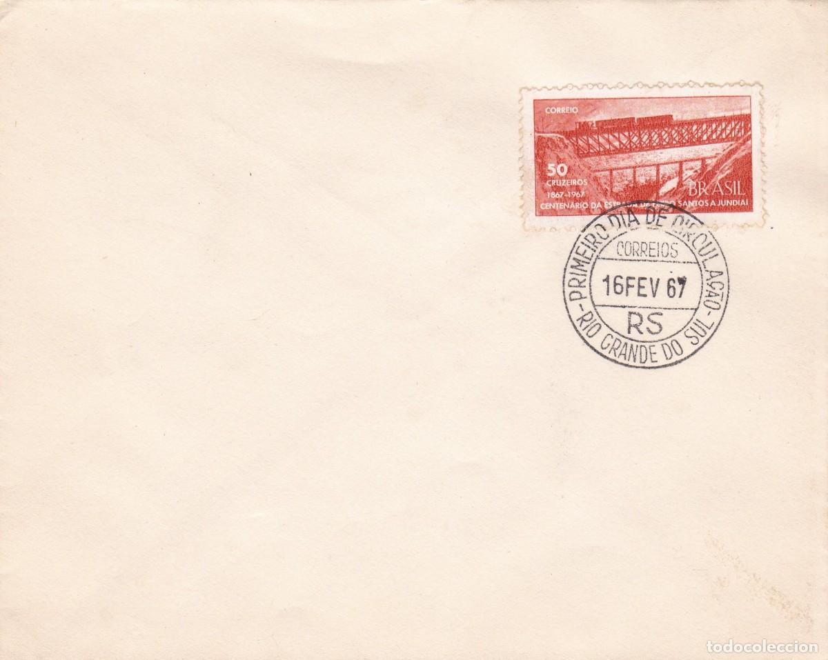Francobolli: Brasil. Sello y matasellos primer d&iacute;a. FDC. A&ntilde;o 1967