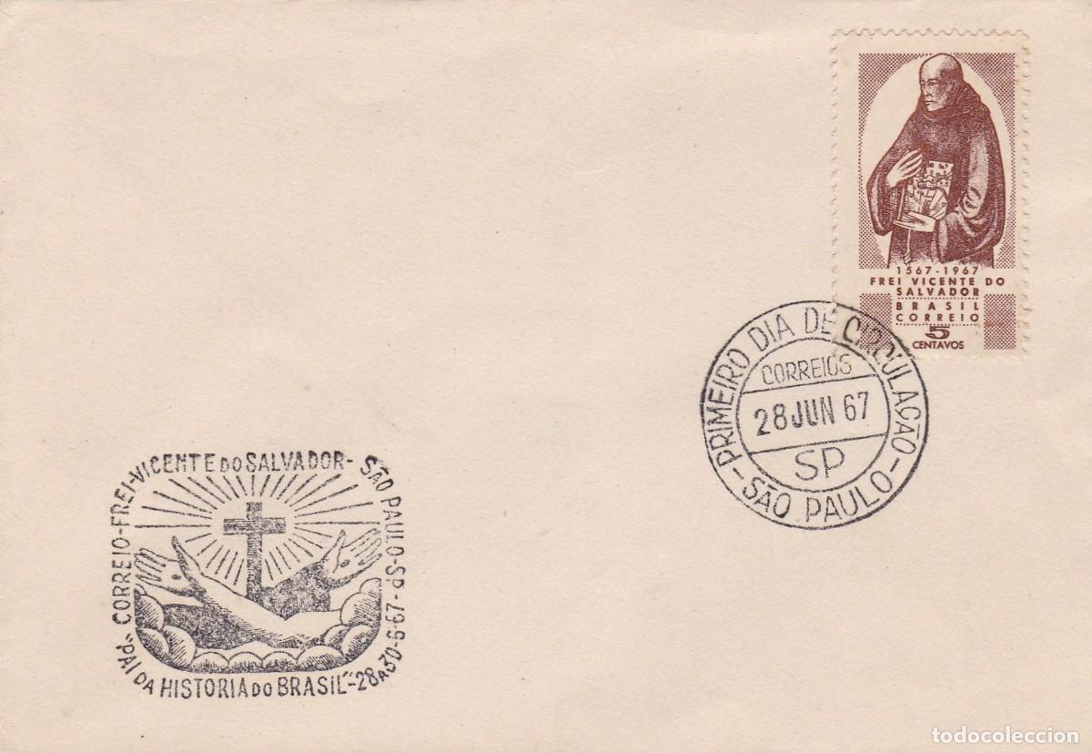 Timbres: Brasil. Sello y matasellos primer d&iacute;a. FDC. A&ntilde;o 1967