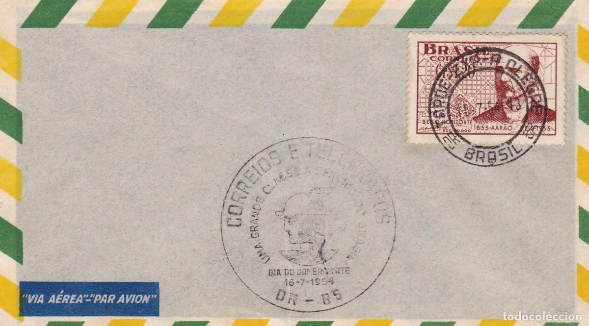 Timbres: Brasil. Sello y matasellos primer d&iacute;a. FDC. A&ntilde;o 1954