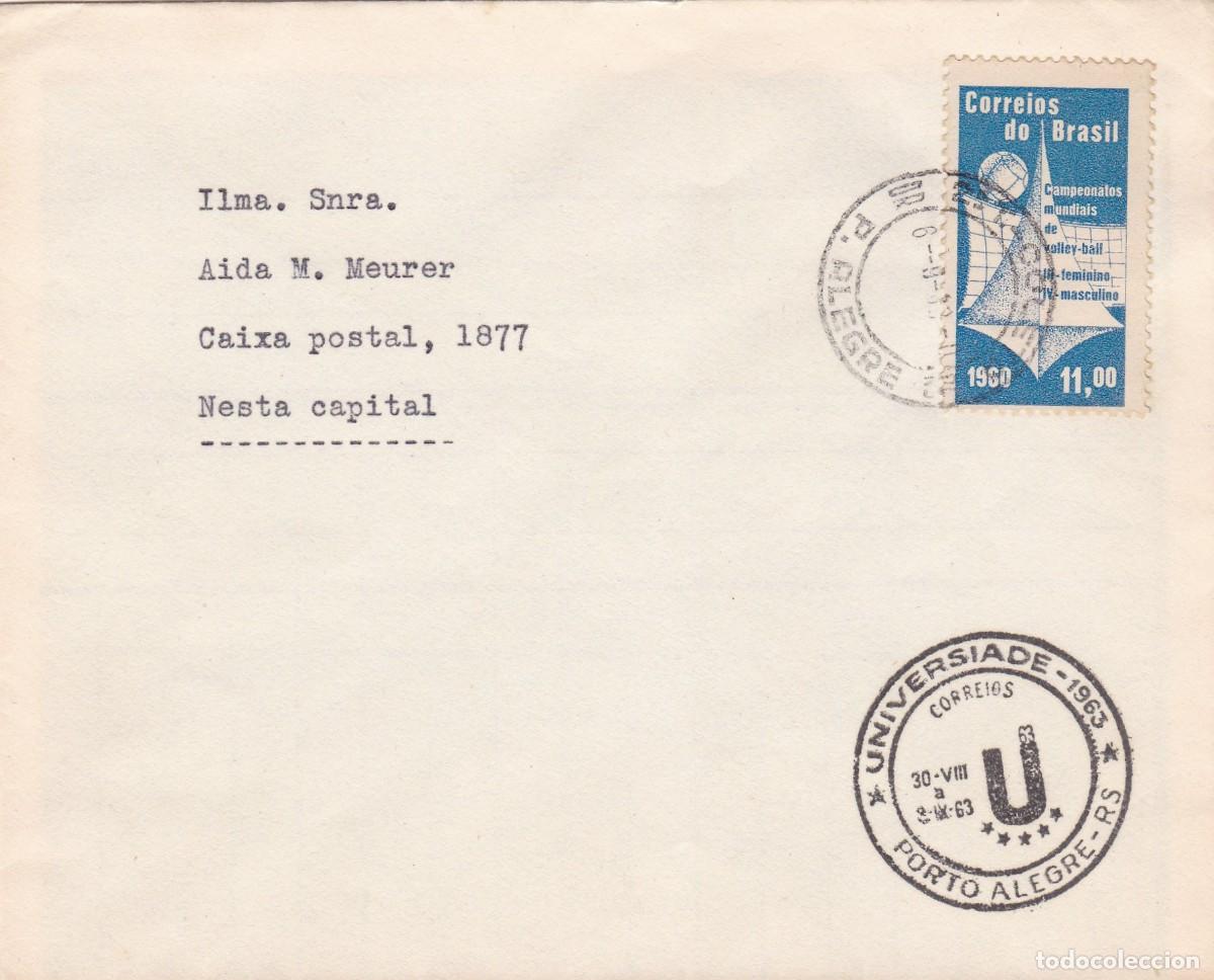 Sellos: Brasil. Sello y matasellos primer d&iacute;a. FDC. A&ntilde;o 1963