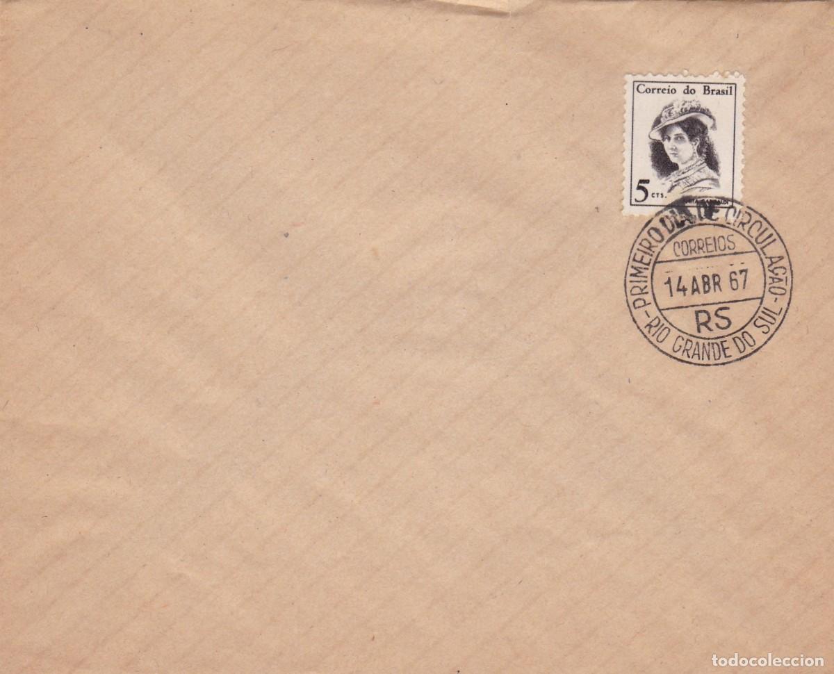 Timbres: Brasil. Sello y matasellos primer d&iacute;a. FDC. A&ntilde;o 1967