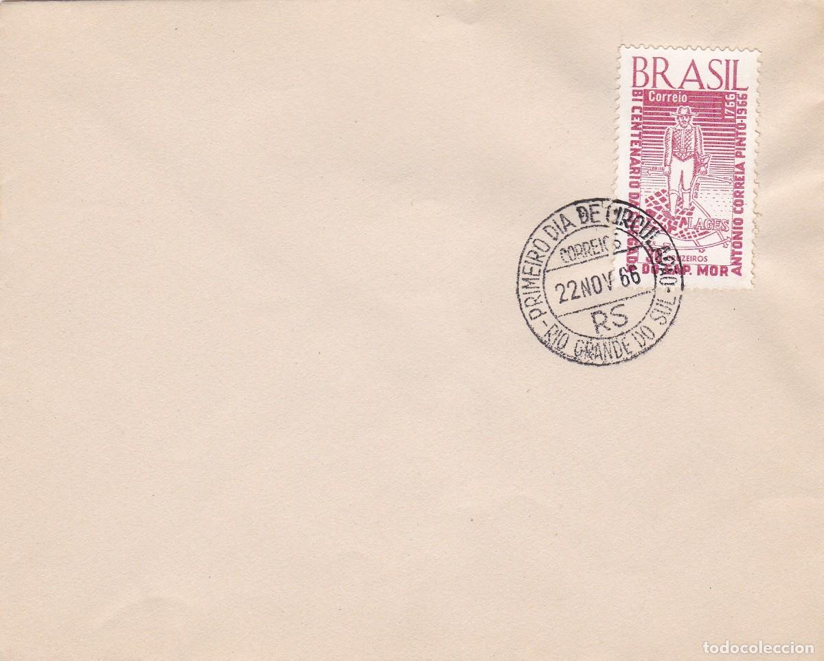 Timbres: Brasil. Sello y matasellos primer d&iacute;a. FDC. A&ntilde;o 1966