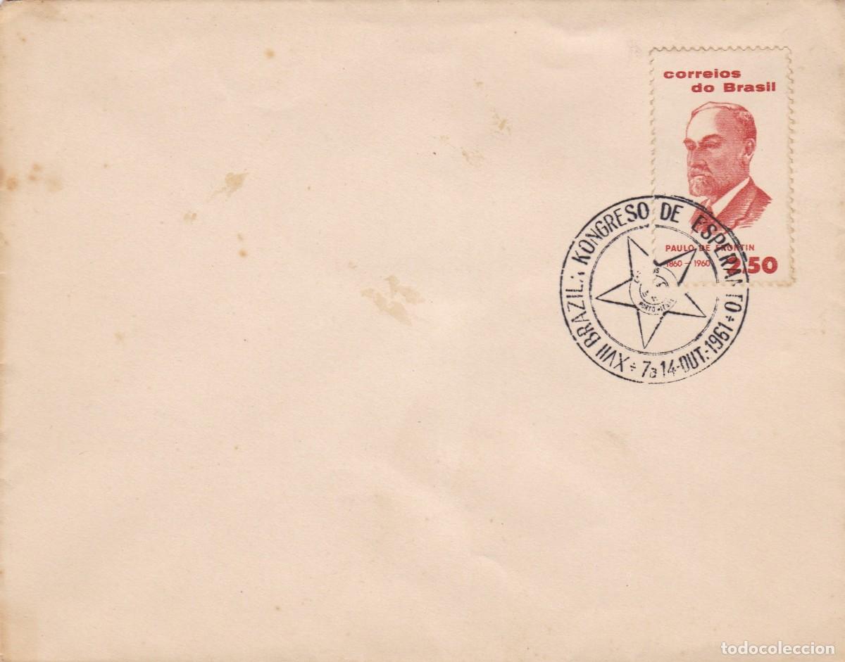 Francobolli: Brasil. Sello y matasellos primer d&iacute;a. FDC. A&ntilde;o 1961