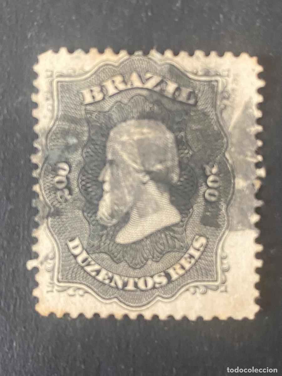 Sellos: Brasil 1866 sello antiguo