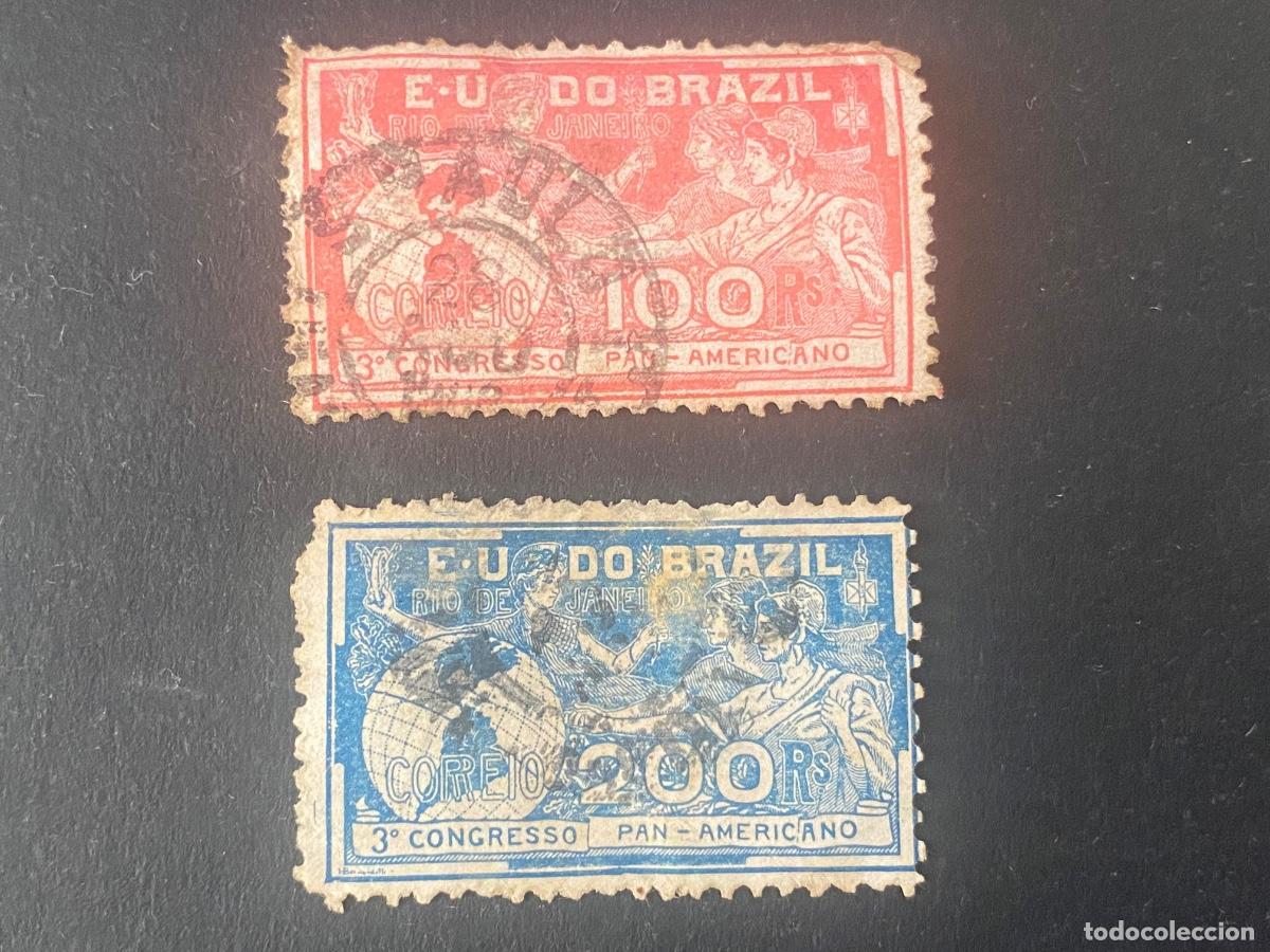 Stamps: Brasil serie completa de 1906. Muy rara en usado