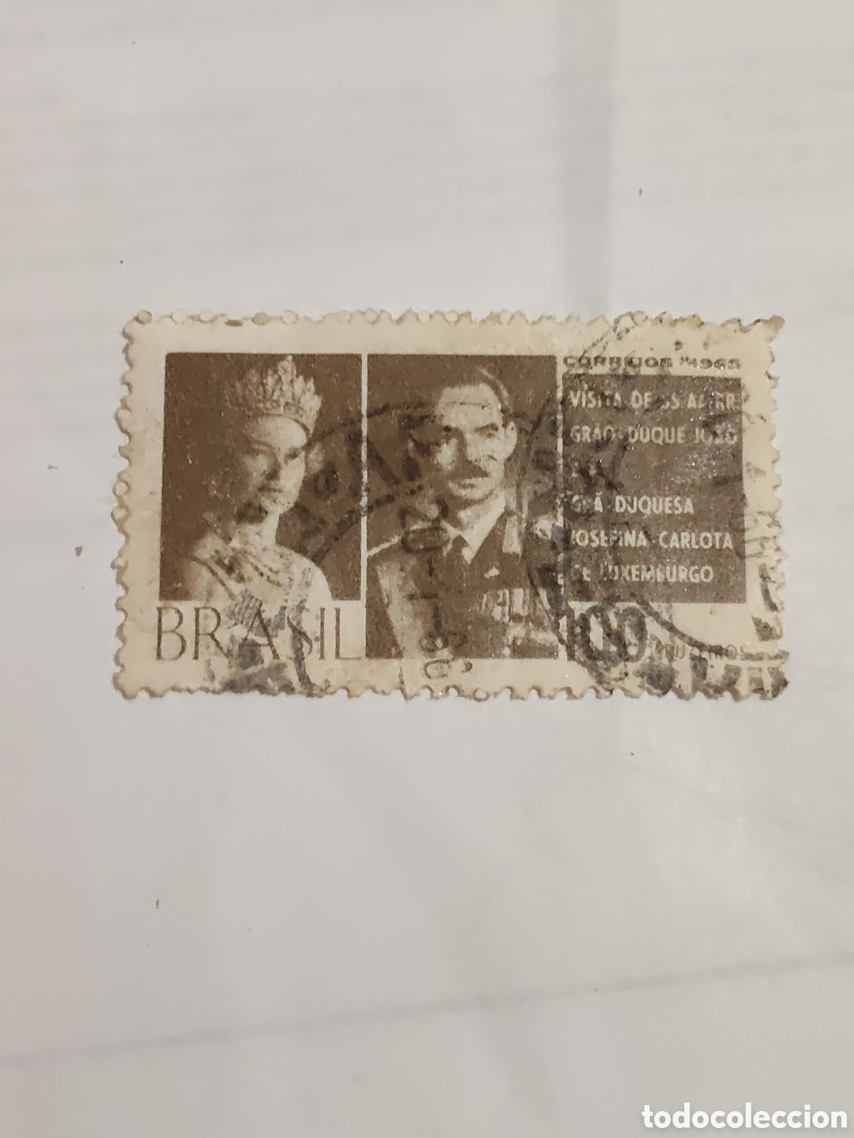 Sellos: Sello de Brasil visita oficial de los Grandes Duques de Luxemburgo 1963