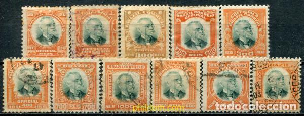 Sellos: 796428 USED BRASIL 1906 SELLOS DE SERVICIO