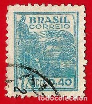 Selos: Brasil. 1947. Scott # 661. Agricultura. Trigo