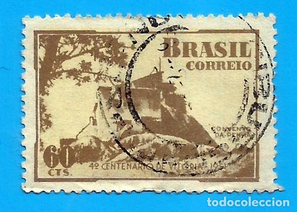 Timbres: Brasil. 1951. Scott # 712. 4&ordm; Centenario de la Fundacion de Vitoria. Monasterio