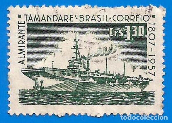 Stamps: Brasil. 1958. Scott # 857. Portaviones Almirante Tamandare