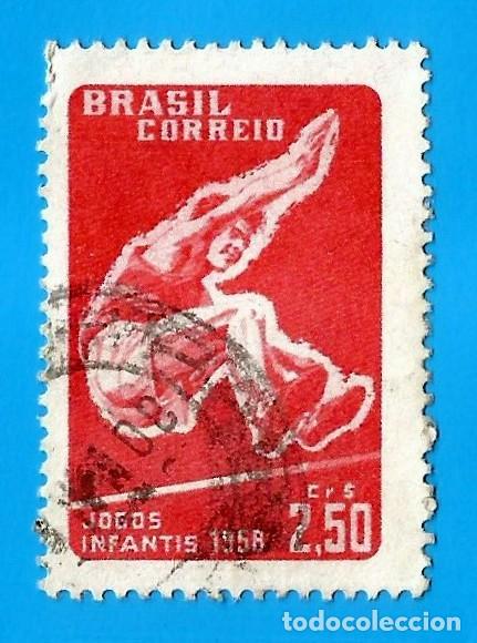 Stamps: Brasil. 1958. Scott # 864. Deportes. Juegos de los Ni&ntilde;os