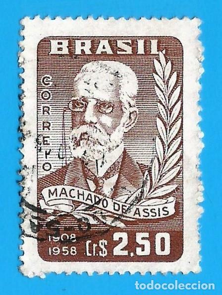 Stamps: Brasil. 1958. Scott # 882. Joaquin Maria Machado de Asis. Escritor