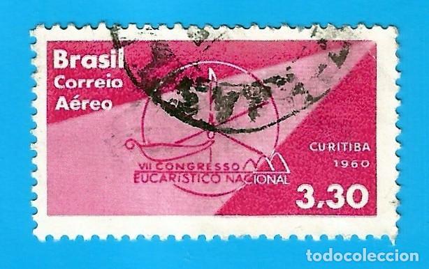 Stamps: Brasil. 1960. Scott # C99. Congreso Eucaristico Nacional. Curitiba