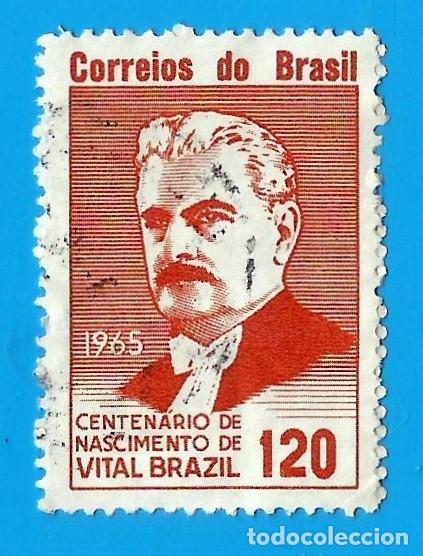 Stamps: Brasil. 1965. Scott # 997. Centenario del Nacimiento de Vital Brazil. Medico Inmunologo