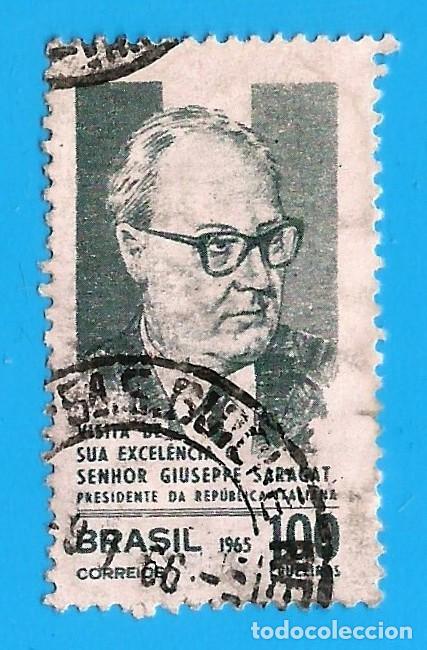 Stamps: Brasil. 1965. Scott # 1010. Giussepe Saragat. Presidente de Italia