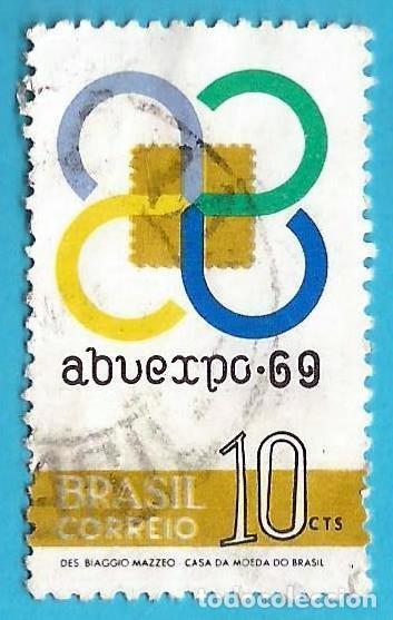 Sellos: Brasil. 1969. Scott # 1142. ABUEXPO '69. Expo Filatelica de Sao Paulo