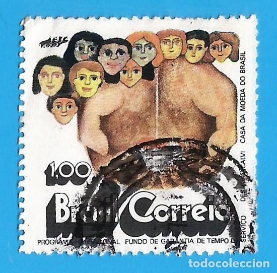 Sellos: Brasil. 1972. Scott # 1264. Campa&ntilde;a para Vivienda y Fondo de Retiro