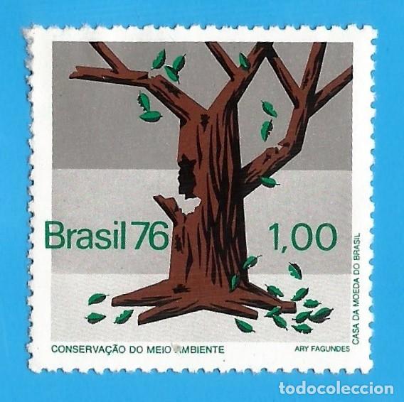 Sellos: Brasil. 1976. Scott # 1474. Conservacion del Medio Ambiente