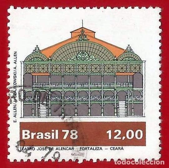 Sellos: Brasil. 1978. Scott # 1600. Teatro Jose Alencar. Fortaleza. Ceara