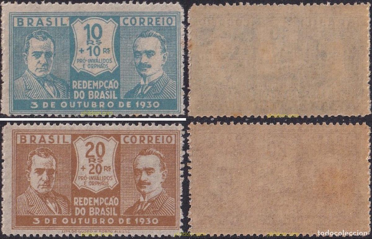 Stamps: 796622 MNH BRASIL 1931 LIDERES DE LAS REVOLUCIONES