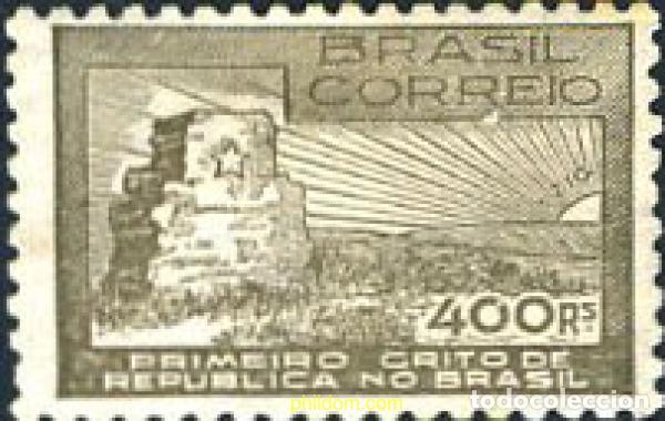 Sellos: 796634 HINGED BRASIL 1938 COMMEMORACION DEL PRIMER GRITO DE REPUBLICA