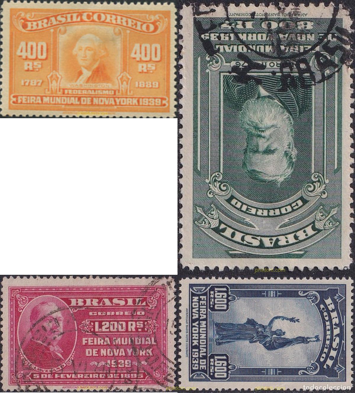 Sellos: 796641 USED BRASIL 1939 EXPOSICION MUNDIAL, NEW YORK