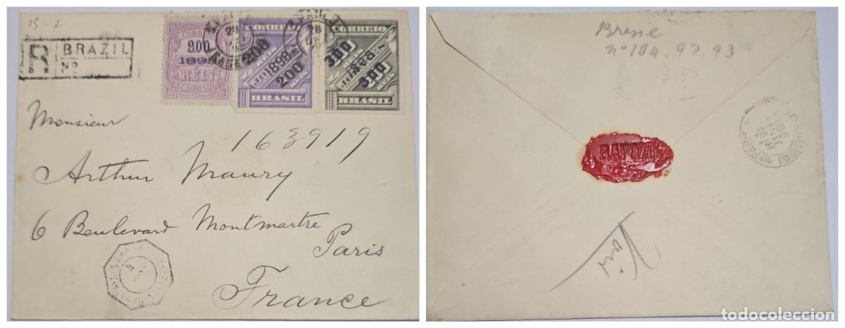 Briefmarken: O) 1898 BRAZIL, NEWSPAPER STAMP, SURCHARGED, BUENOS AIRES CANCELLATION, RAPOZO IN LACRE, CIRCULATED