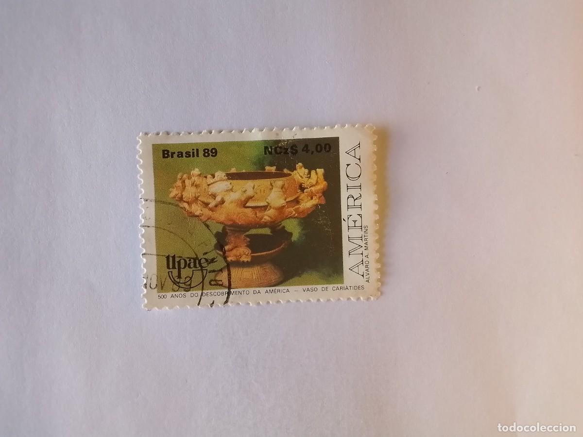 Briefmarken: A&Ntilde;O 1989 BRASIL SELLO USADO