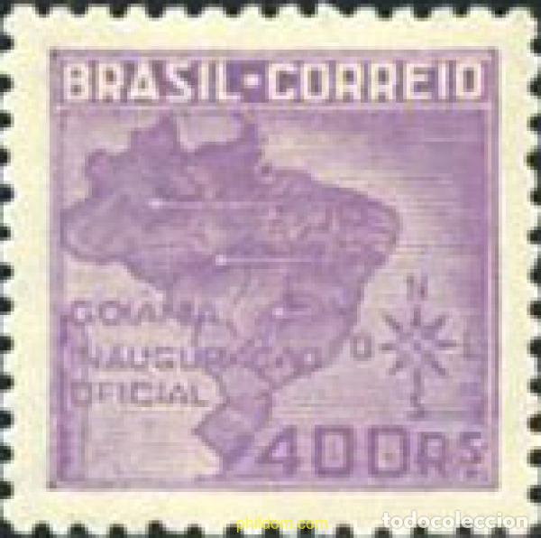 Sellos: 206406 MNH BRASIL 1942 INAUGURACIO OFICIAL DE LA CIUDAD DE GOI&Acirc;NIA