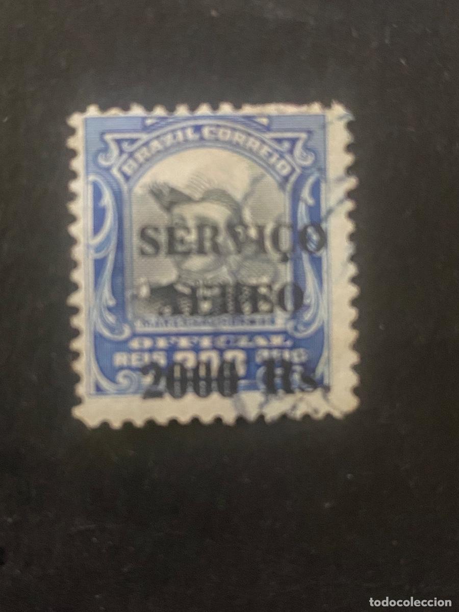 Sellos: Brasil 1927 sello antiguo correo a&eacute;reo