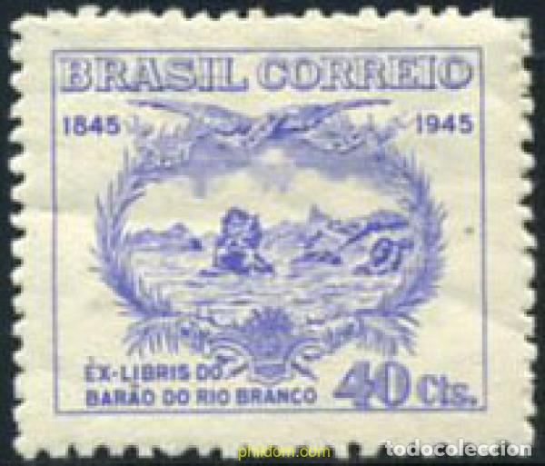Sellos: 293571 MNH BRASIL 1945 ANIVERSARIO DE JOS&Eacute; MARIA DA SILVA PARANHOS,BARON DE RIO BRANCO