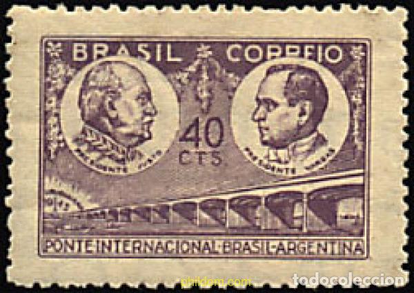 Sellos: 61305 MNH BRASIL 1946 INAUGURACION DEL PUENTE INTERNACIONAL BRASIL-ARGENTINA