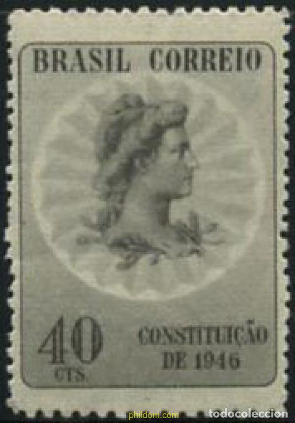 Sellos: 206401 MNH BRASIL 1946 DIA DE LA CONSTITUCION