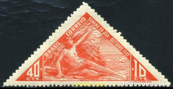 Sellos: 206415 MNH BRASIL 1947 SEMANA DEL VUELO