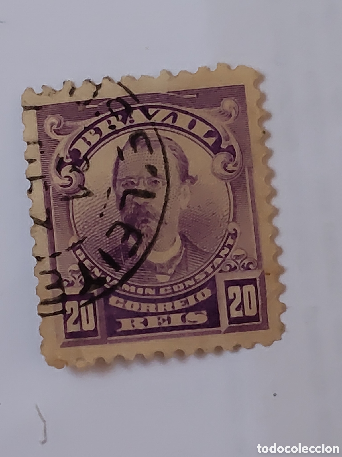 Timbres: Sello de Brasil Benjam&iacute;n Constant militar y pensador pol&iacute;tico 1906