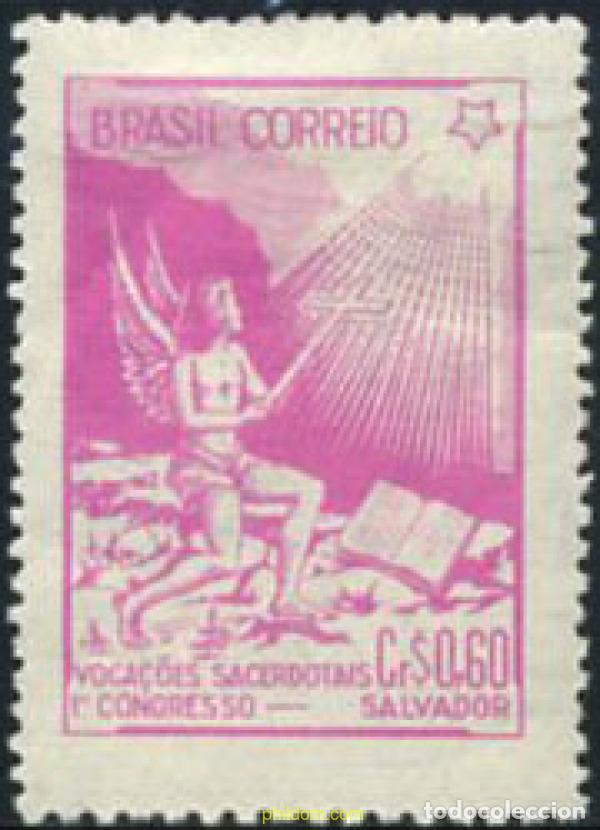 Sellos: 663897 HINGED BRASIL 1949 1 CONGRESO NACIONAL CLERICAL IN SALVADOR, BAHIA