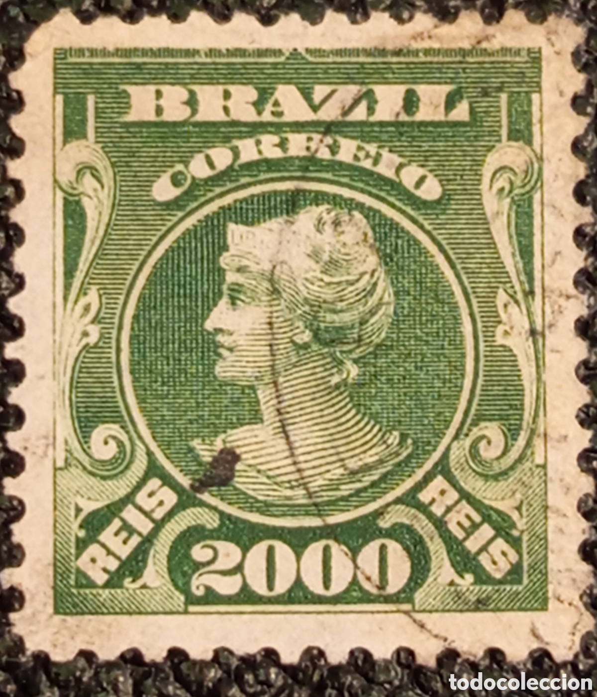 Sellos: Sello Brasil 1906 Alegor&iacute;as Republicanas 2000r Nuevo (Scott #173 / RHM #149)