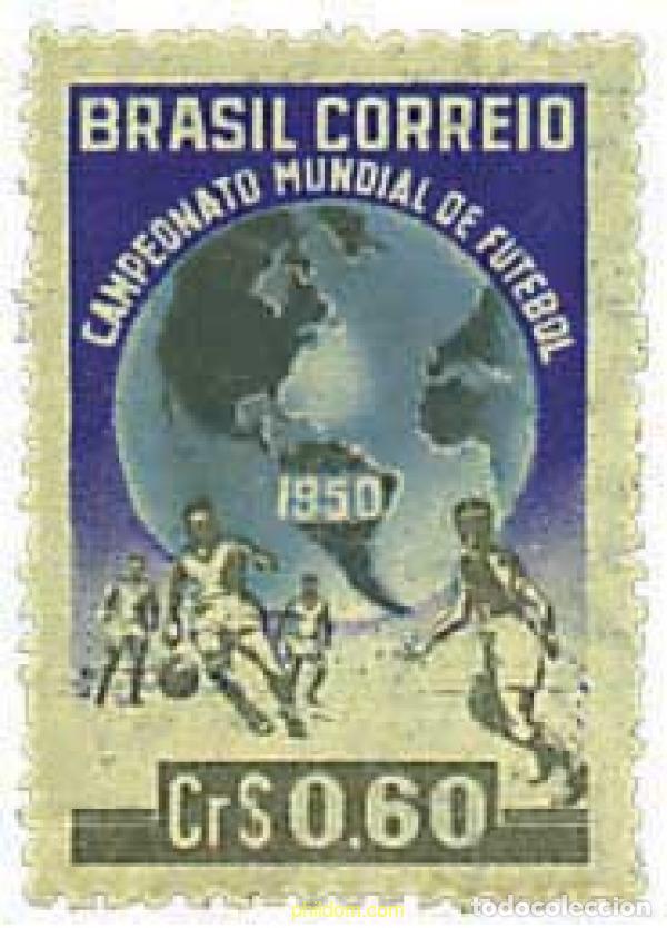 Sellos: 674922 HINGED BRASIL 1950 COPA DE FUTBOL DEL BRASIL