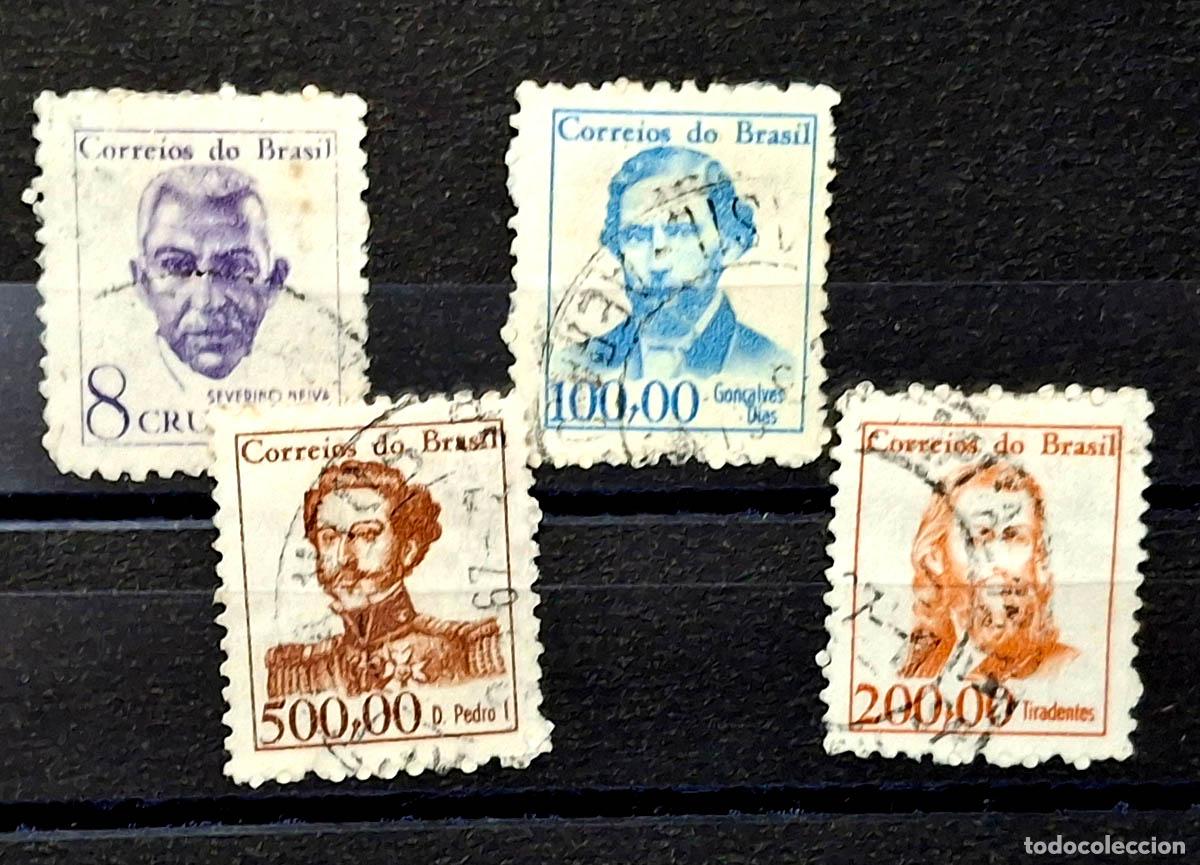 Sellos: 4 sellos de Brasil