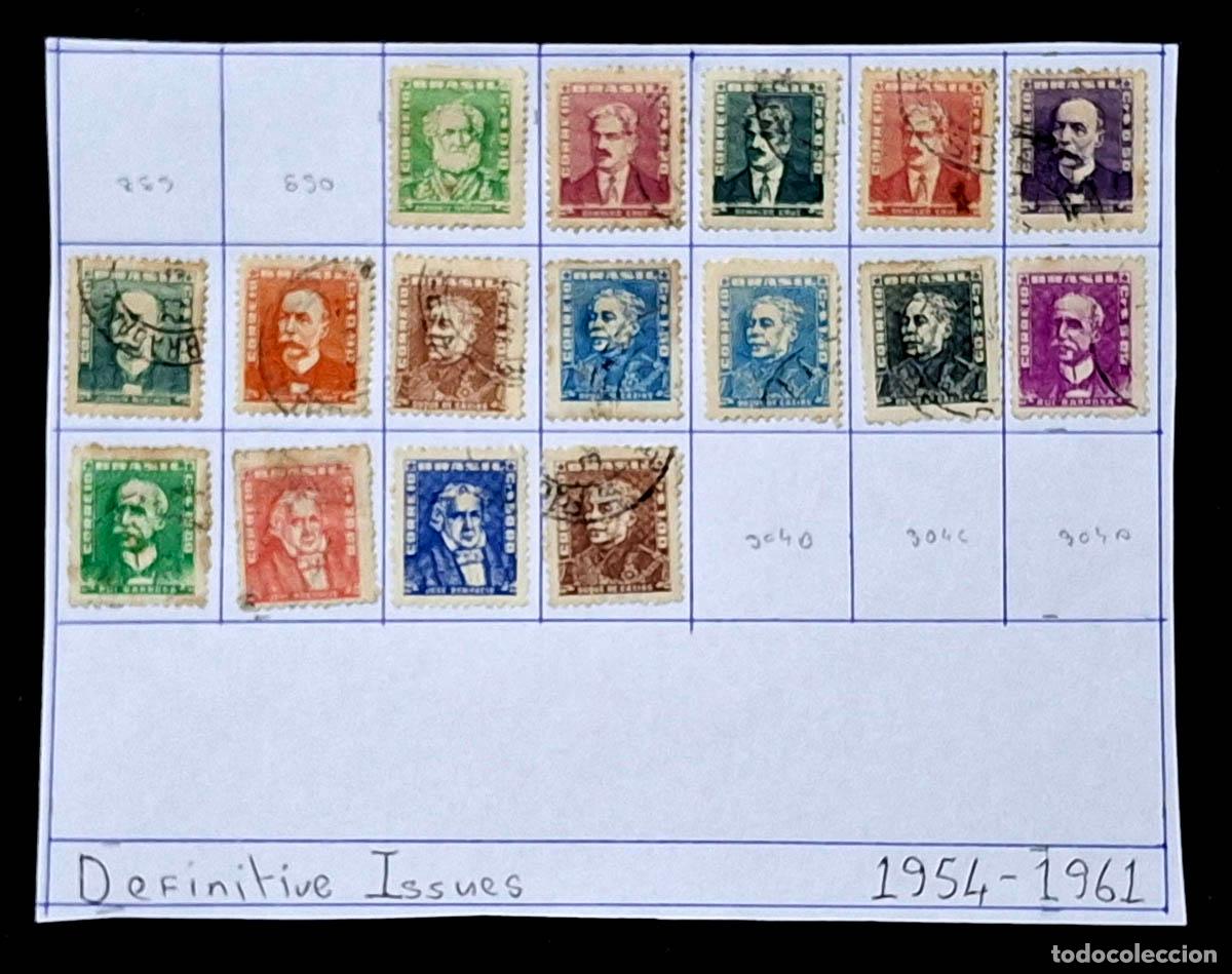 Sellos: 1954-1961, 16 sellos de Brasil