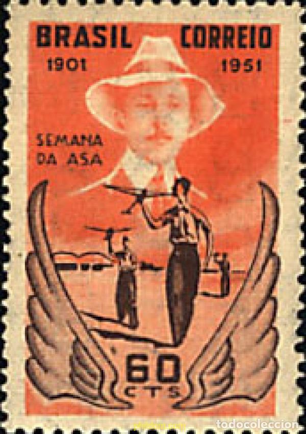 Sellos: 713206 HINGED BRASIL 1951 SEMANA DE LA AVIACION