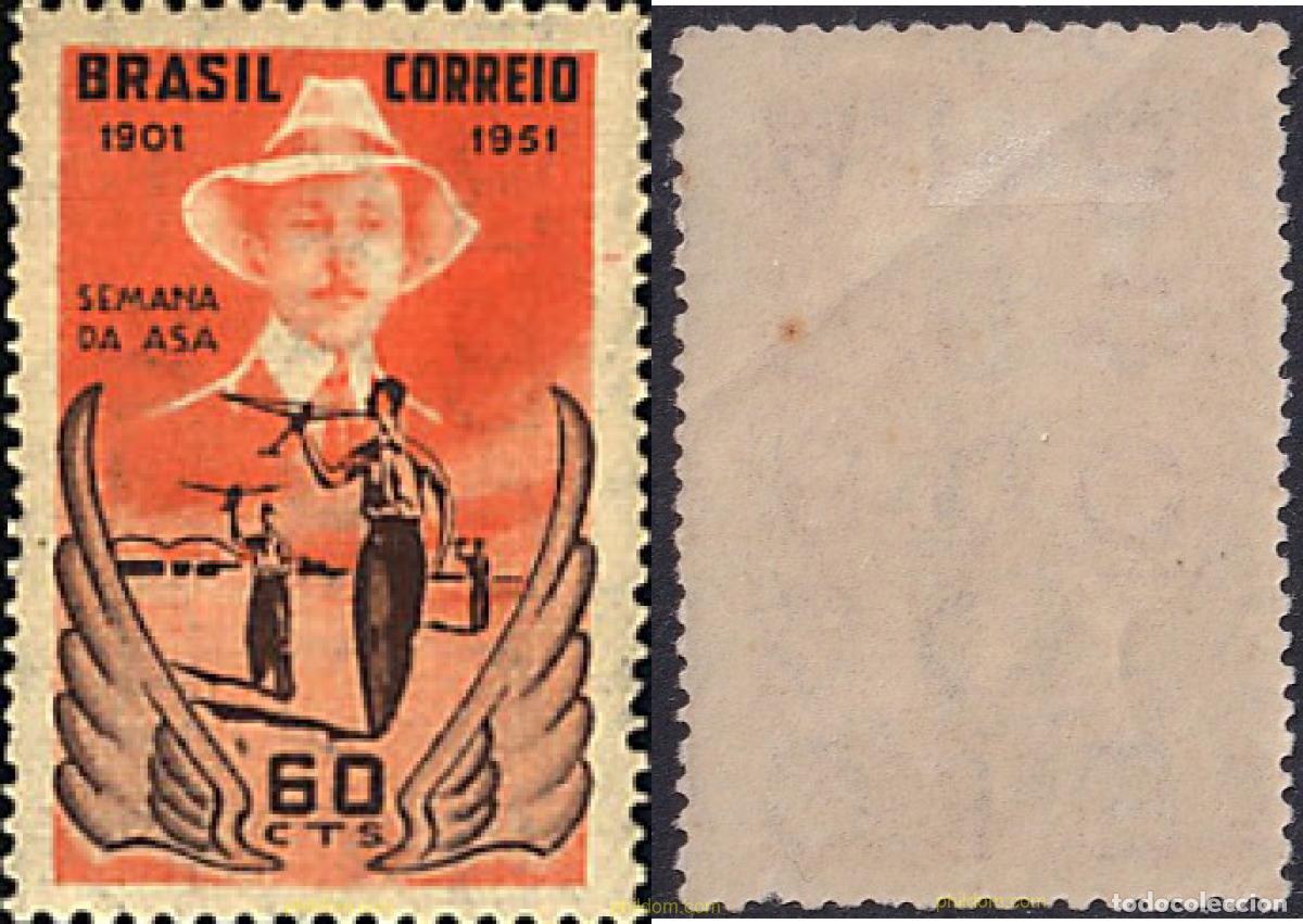 Sellos: 797539 HINGED BRASIL 1951 SEMANA DE LA AVIACION