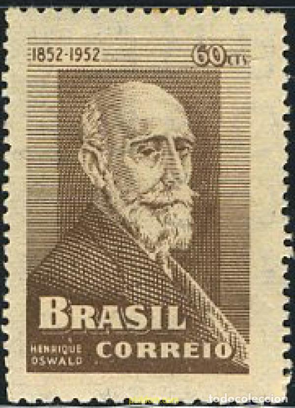 Sellos: 797544 HINGED BRASIL 1952 CENTENARIO DEL NACIMIENTO DEL COMPOSITOR HENRIQUE OSWALD