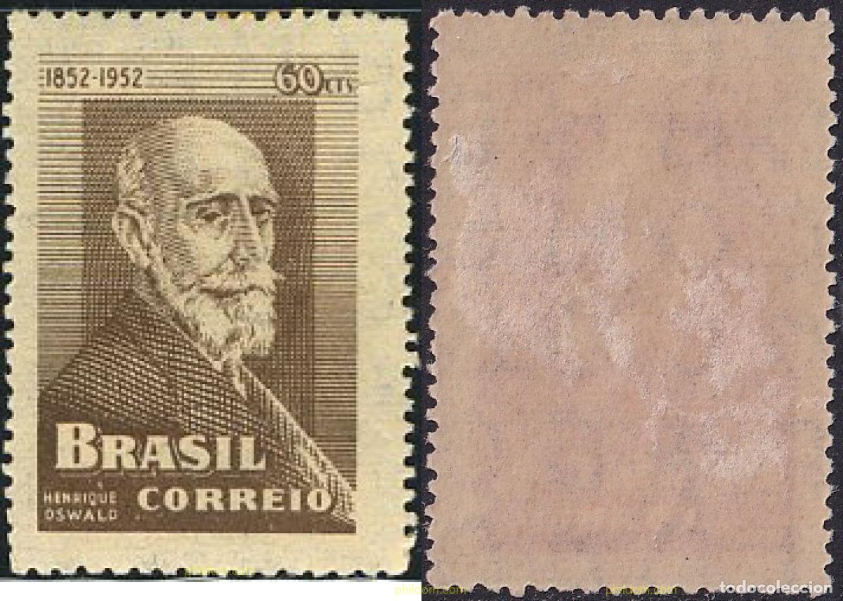 Sellos: 797544 HINGED BRASIL 1952 CENTENARIO DEL NACIMIENTO DEL COMPOSITOR HENRIQUE OSWALD