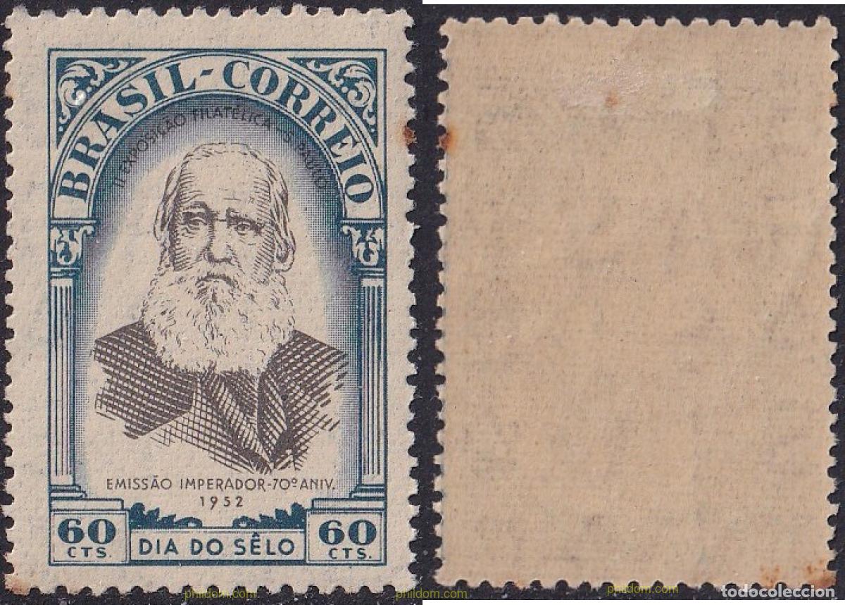 Sellos: 797557 HINGED BRASIL 1952 DIA DEL SELLO. 2 EXPOSICION FILATELICA NACIONAL EN SAO PAULO